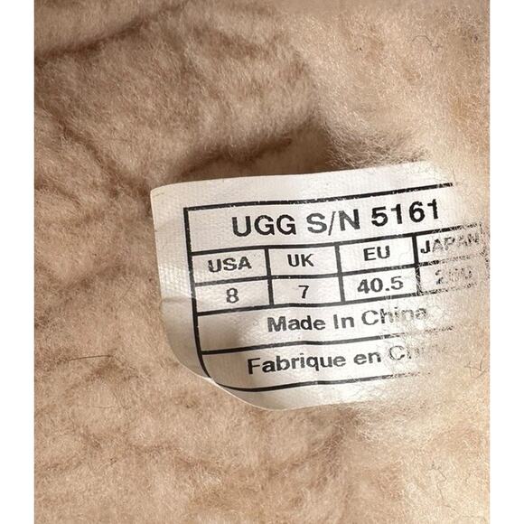 UGG Sheepskin-Lined Moccasin Slippers Mens Size 8 Dark Brown Indoor Outdoor Sole main image 9